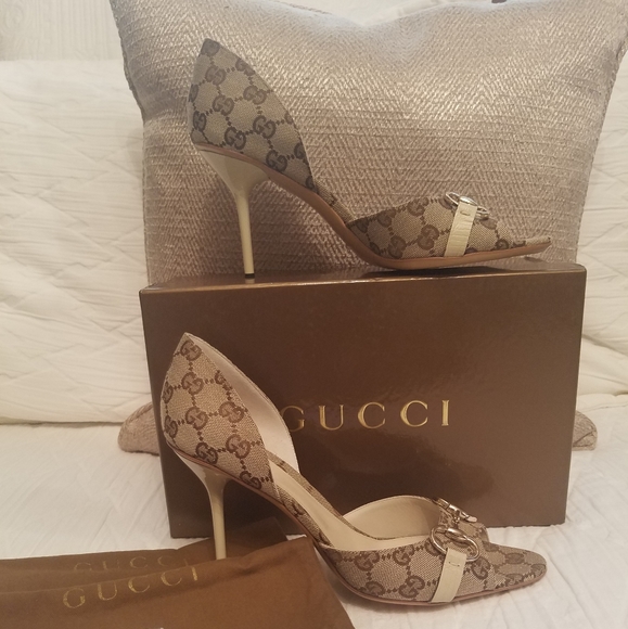Gucci Shoes - Authentic Gucci GG Monogram Pumps